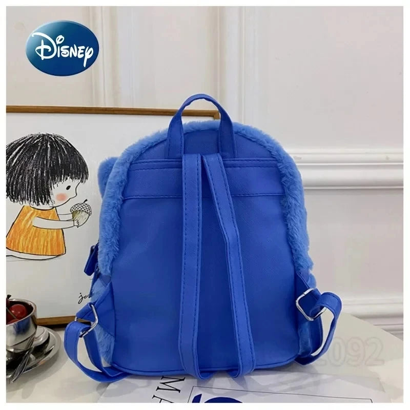 New Disney Plush Backpack Ins Japanese Blue Stitch Funny Cartoon