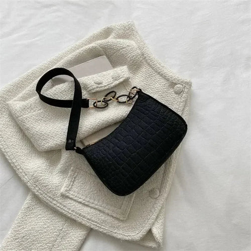 Popular Retro Gentle Temperament Small Square Bag 2024 Autumn Shoulder