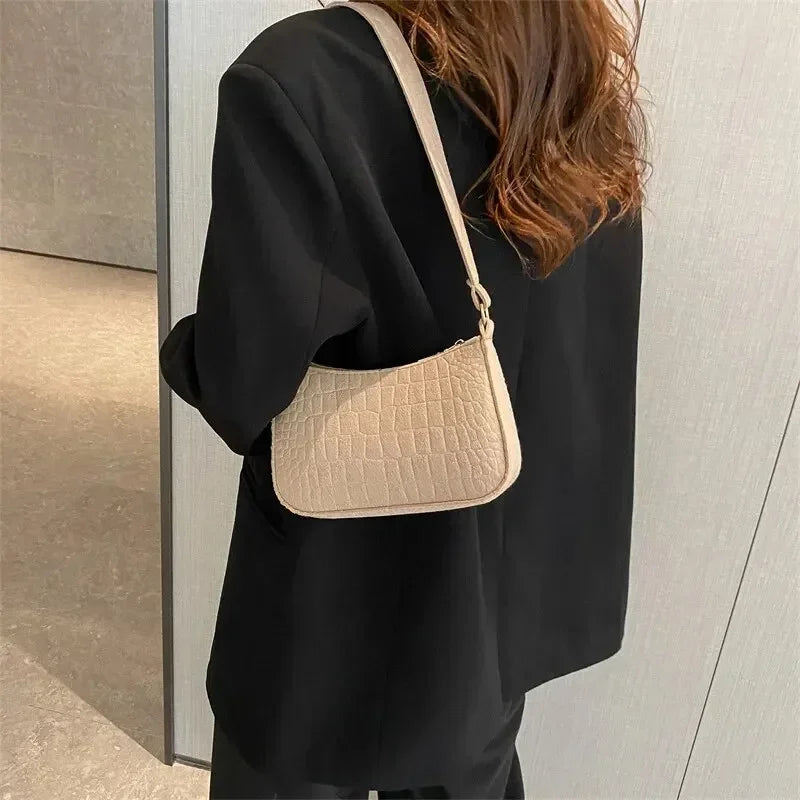 Popular Retro Gentle Temperament Small Square Bag 2024 Autumn Shoulder