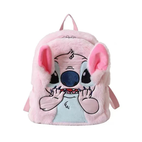 New Disney Plush Backpack Ins Japanese Blue Stitch Funny Cartoon