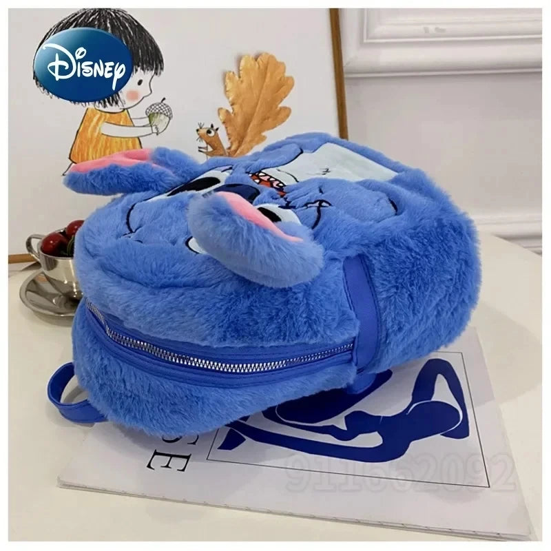 New Disney Plush Backpack Ins Japanese Blue Stitch Funny Cartoon