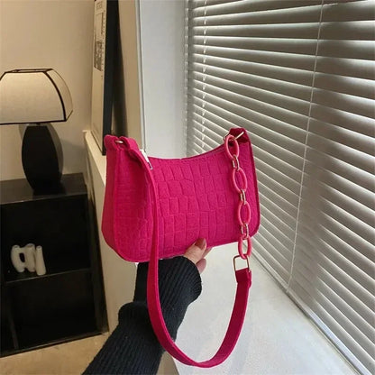 Popular Retro Gentle Temperament Small Square Bag 2024 Autumn Shoulder