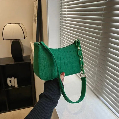 Popular Retro Gentle Temperament Small Square Bag 2024 Autumn Shoulder